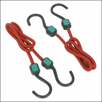 Sealey BCS22 Bungee Cord Set 760mm 2pc