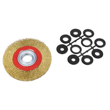 Sealey BG150/WW1 150 x 13mm Crimped Narrow Wire Wheel 32mm Bore