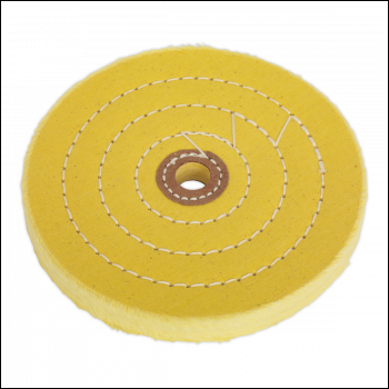 Sealey BG150BWC 150 x 13mm Buffing Wheel 13mm Bore - Coarse