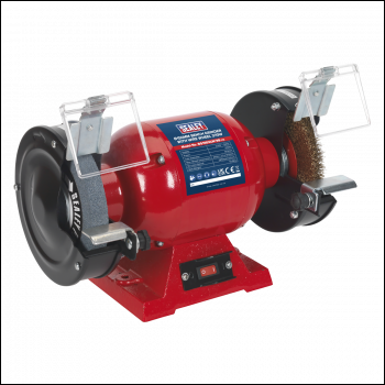 Sealey BG150XLW/98 150mm Bench Grinder with Wire Wheel 370W/230V