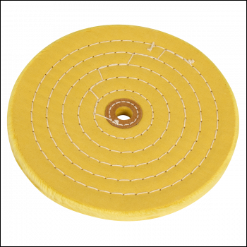 Sealey BG200BWC 200 x 16mm Buffing Wheel 16mm Bore - Coarse