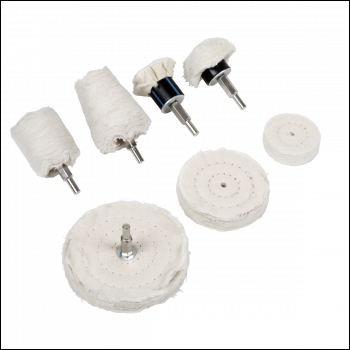Sealey BGPW08 Polishing Wheel Set 8pc