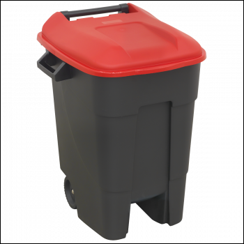 Sealey BM100R Refuse/Wheelie Bin 100L - Red