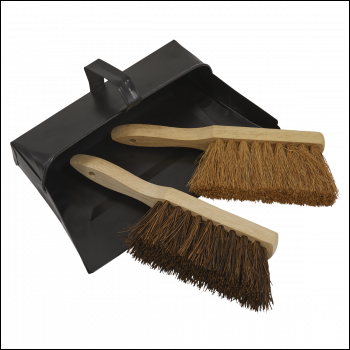 Sealey BM26 Dustpan & Brushes Metal