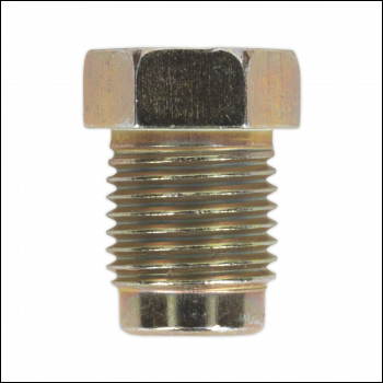 Sealey BN10100SM Brake Pipe Nut Short Male M10 x 1mm - Pack of 25