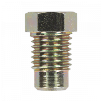 Sealey BN10125LM Brake Pipe Nut Long Male M10 x 1.25mm - Pack of 25
