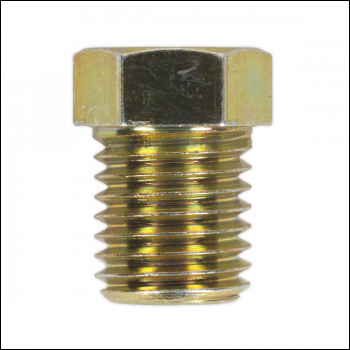 Sealey BN10125SM Brake Pipe Nut Short Male M10 x 1.25mm - Pack of 25