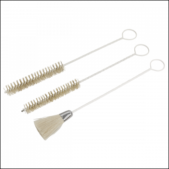 Sealey BSGC/3 Spray Gun Cleaning Brush Set 3pc