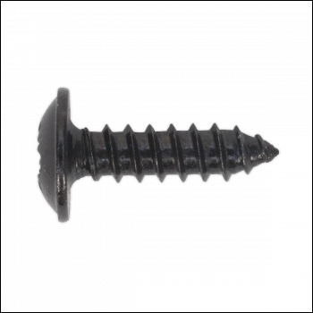 Sealey BST3513 Self-Tapping Pozi Flanged Head Screw 3.5 x 13mm, Black - Pack of 100