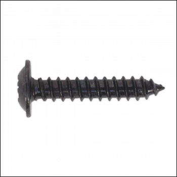 Sealey BST3519 Self-Tapping Pozi Flanged Head Screw 3.5 x 19mm, Black - Pack of 100