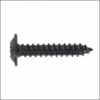 Sealey BST3519 Self-Tapping Screw 3.5 x 19mm Flanged Head Black Pozi Pack of 100
