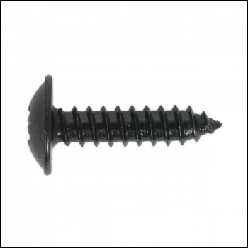 Sealey BST4813 Self-Tapping Screw 4.8 x 13mm Flanged Head Black Pozi Pack of 100
