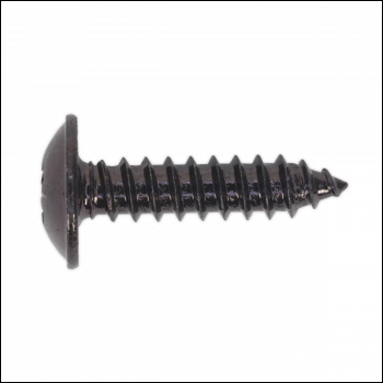Sealey BST4819 Self-Tapping Pozi Flanged Head Screw 4.8 x 19mm, Black - Pack of 100