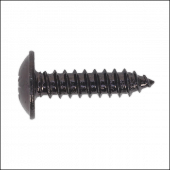 Sealey BST4819 Self-Tapping Screw 4.8 x 19mm Flanged Head Black Pozi Pack of 100