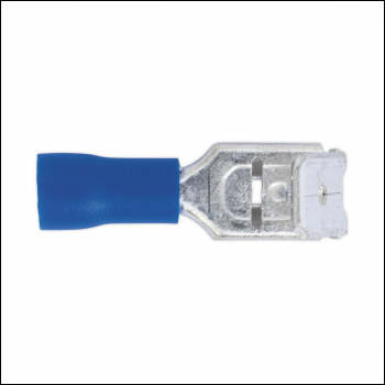 Sealey BT17 Piggy-Back Terminal 6.3mm, Blue - Pack of 100