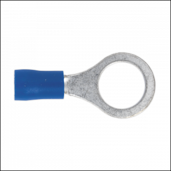 Sealey BT23 Easy-Entry Ring Terminal 10.5mm (3/8 inch ), Blue - Pack of 100