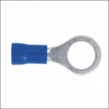 Sealey BT27 Easy-Entry Ring Terminal 8.4mm (5/16 inch ), Blue - Pack of 100