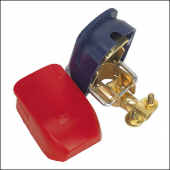 Sealey BTQK12 Quick Release Positive-Negative Battery Clamps - Pair