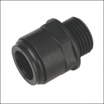 Sealey CAS15SA Speedfit® Straight Adaptor 15mm x 1/2 inch BSP - Pack of 2