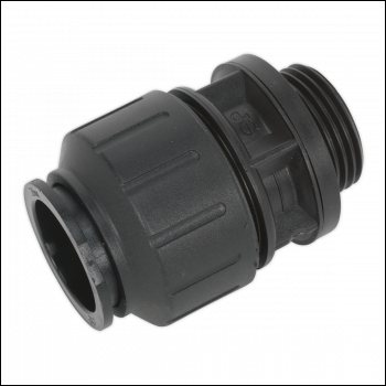 Sealey CAS28SA Straight Adaptor 28mm 1 inch BSP Pack of 2 (John Guest Speedfit® - PM012818E)