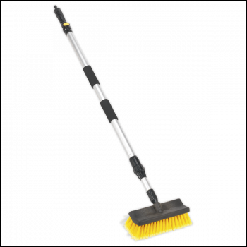 Sealey CC50 Large Angled Flo-Thru Brush with 1.7m Telescopic Handle