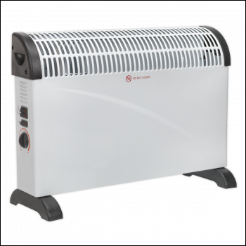 Sealey CD2005T Convector Heater with 3 Heat Settings Thermostat & Turbo Fan 2000W