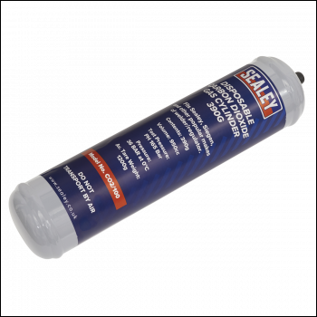 Sealey CO2/100 Disposable Carbon Dioxide Gas Cylinder 390g