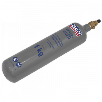 Sealey CO2/1KG Refillable Carbon Dioxide Gas Cylinder 1kg