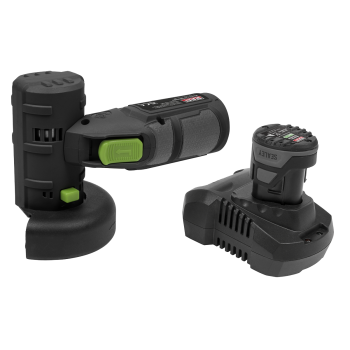 Sealey CP108VAG SV10.8 Series 75mm Cordless Angle Grinder Kit 10.8V 2Ah