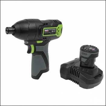 Sealey CP108VCID SV10.8 Series 1/4 inch Hex Drive Cordless Impact Driver Kit 10.8V 2Ah