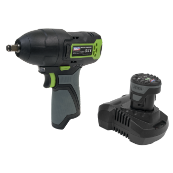Sealey CP108VCIWEU SV10.8 Series 3/8 inch Sq Drive Cordless Impact Wrench Kit 10.8V 2Ah - Euro Plug