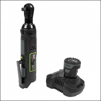 Sealey CP108VCRW SV10.8 Series 3/8 inch Sq Drive Cordless Ratchet Wrench Kit 45Nm 10.8V 2Ah