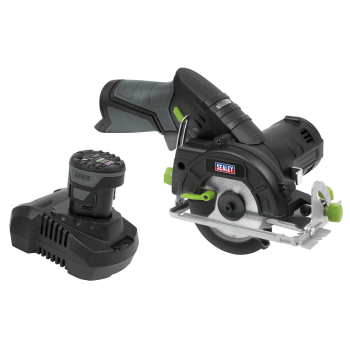 Sealey CP108VCSEU SV10.8 Series 85mm Cordless Circular Saw Kit 10.8V 2Ah - Euro Plug