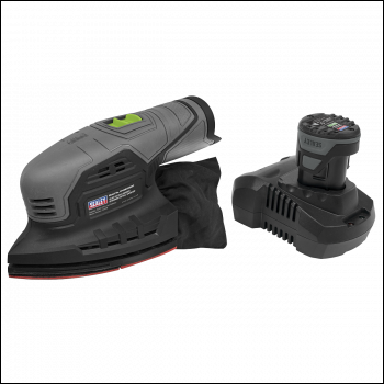 Sealey CP108VDS SV10.8 Series 150mm Cordless Detail Sander Kit 10.8V 2Ah