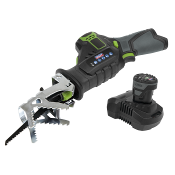 Sealey CP108VRSEU SV10.8 Series Cordless Reciprocating Saw Kit 10.8V 2Ah - Euro Plug