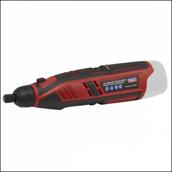 Sealey CP1207 SV12 Series Cordless Multipurpose Rotary Tool & Engraver Kit 12V 49pc - Body Only