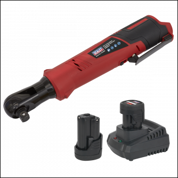 Sealey CP1209KIT SV12 Series 1/2 inch Sq Drive Cordless Ratchet Wrench Kit 12V - 2 Batteries