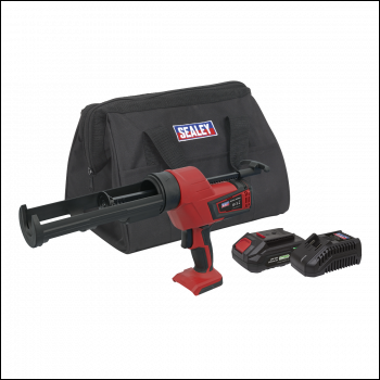 Sealey CP20VCGKIT1 SV20 Series 310ml Cordless Caulking Gun Kit 20V 2Ah