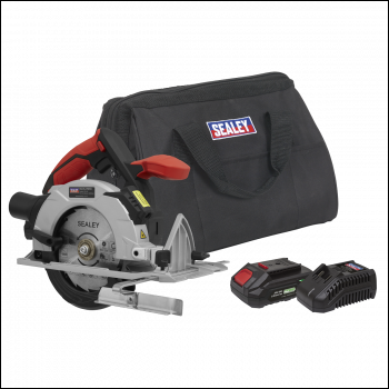 Sealey CP20VCSKIT1 SV20 Series 150mm Cordless Circular Saw Kit 20V 2Ah