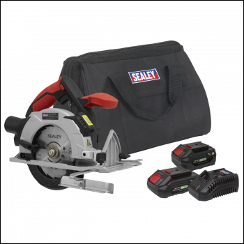 Sealey CP20VCSKIT SV20 Series 150mm Cordless Circular Saw Kit 20V - 2 Batteries
