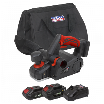 Sealey CP20VEPKIT SV20 Series Cordless Planer Kit 20V - 2 Batteries