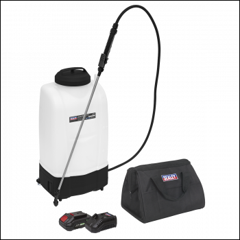 Sealey CP20VGBSKIT1 SV20 Series 15L Cordless Garden Backpack Sprayer 20V 2Ah