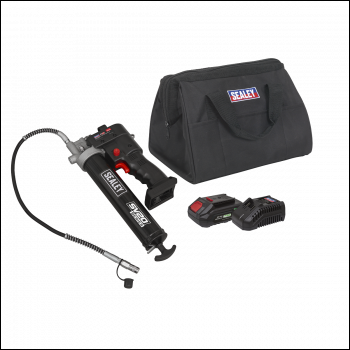 Sealey CP20VGRGKIT1 SV20 Series Grease Gun Kit 20V 2Ah