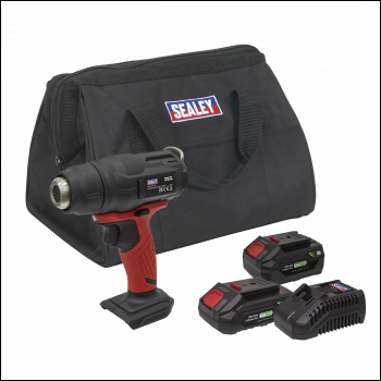 Sealey CP20VHGKIT2 SV20 Series Cordless Heat Gun Kit 20V - 2 Batteries