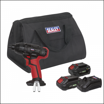 Sealey CP20VIDKIT SV20 Series 1/4 inch Hex Drive Cordless Impact Driver 20V - 2 Batteries