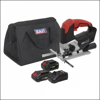 Sealey CP20VJSKIT SV20 Series Cordless Jigsaw Kit 20V - 2 Batteries