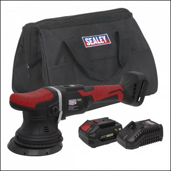 Sealey CP20VOPKIT Premier SV20 Series 125mm Cordless Orbital Polisher Kit 20V 4Ah