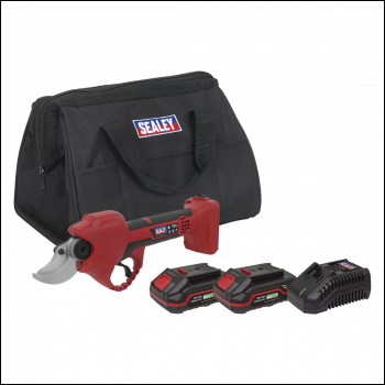 Sealey CP20VPSKIT SV20 Series Brushless Cordless Pruning Shears Kit 20V 2Ah - 2 Batteries