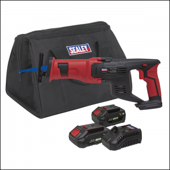 Sealey CP20VRSKIT SV20 Series Cordless Reciprocating Saw 20V - 2 Batteries