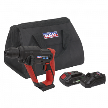 Sealey CP20VSDSKIT1 SV20 Series SDS Plus Cordless Rotary Hammer Drill Kit 20V 2Ah